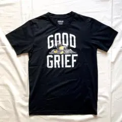 PENUTSスヌーピーSNOOPYチャーリーブラウンTシャツMブラック