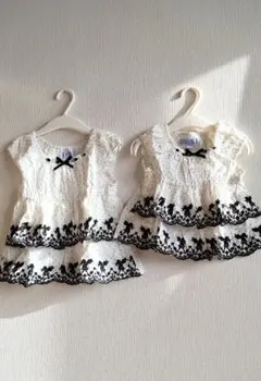 姉妹リンクコーデ 2歳差 83サイズ 104サイズ 2点セット