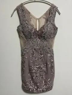 ROBE de FLEURS Glossy ドレス Sサイズ ローズピンク
