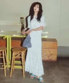 ココディール　新品タグ付　ティアードマーメイドスカート　25ss