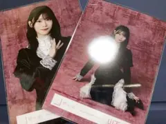 櫻坂46 生写真　5th anniversary ドレス　山下瞳月　チュウ座り