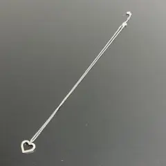 【美品】スワロフスキー オープンハート ネックレス シルバー パヴェ クリスタル