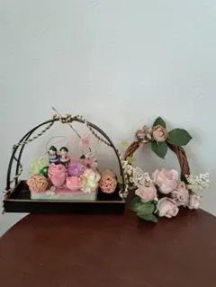 ひな祭りとリースの　セット