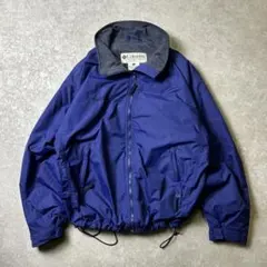 90s Columbia ナイロンシェルウォームアップジャケット ドローコード