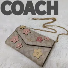 COACH コーチ クロスボディ シグネチャー キャンバス フローラル 