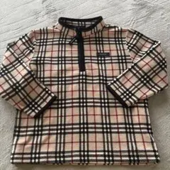 BURBERRY チェック柄 フリース トレーナー　110Ａのサムネイル