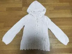新品　ウィルセレクション　フード付きニットカーディガン