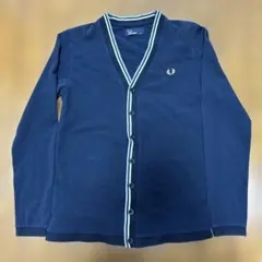 FRED PERRY ネイビー カーディガン XS