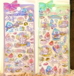 ハローキティー　マイメロ　ドロップシール2セット