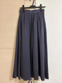 ナノユニバース❤️フレアロングスカート　サテン