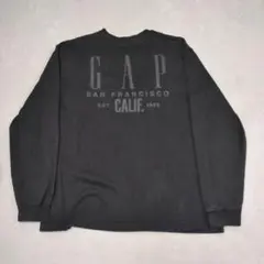 F*B様 00年代 GAP ギャップ ロンT ブラック 黒 バックプリント