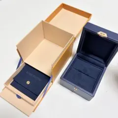 美品 ルイヴィトン リングケース 空箱 ネイビー 指輪入れ 2個 - メルカリ