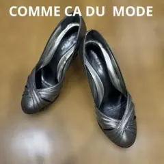 COMME CA DU MODE シルバーメタリックパンプスのサムネイル