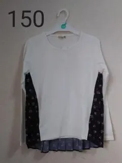 ブランシェス 新品タグ付き レイヤード風 花柄 プリーツ トップス 150