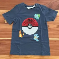 ポケモン　h&m スパンコール　Tシャツ　120cmのサムネイル