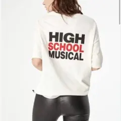 HIGH SCHOOL MUSICAL ロゴプリント 半袖 Tシャツ ホワイト