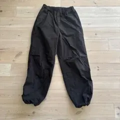 UNIQLO　キッズ160ブラックカーゴパンツ 中フリース暖パン