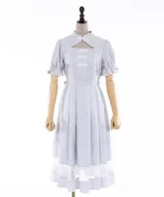 axes femme kawaii チャイナ釦ジャガードワンピ