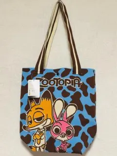 ［新品］DISNEY Zootopiaのニックとジュディキャンバス製トート