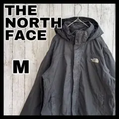 ノースフェイス　マウンテンパーカー　ジャケット　刺繍ロゴ　黒ブラック　M