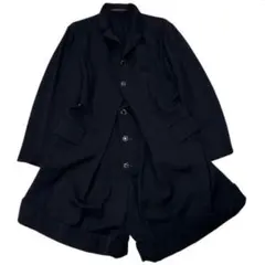 ジュンヤワタナベ 2008AW グローバーオール 袖レザー切替 ダッフル