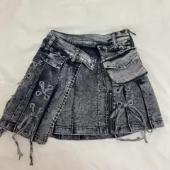 ♡dimmoire ディムモアール デニムラップミニスカート グレー♡ - メルカリ