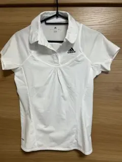 adidas climacool ポロシャツ 白　Sサイズ