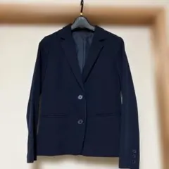 Nナチュラルビューティーベーシック　テーラードシングルジャケット　紺　M