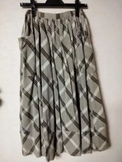ATELIER CORE チェック柄ロングスカート サイズF