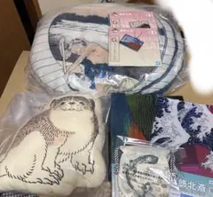 一番くじ　葛飾北斎　 B賞　D賞　クッション　その他