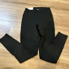 UNIQLO エアリズムUVカットソフトポケットレギンス+ M ブラック