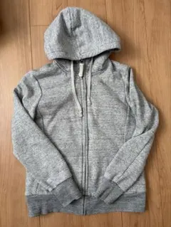 ユニクロ UNIQLO ボアスウェットフルジップパーカ（長袖） グレー M