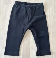 ユニクロ　リブレギンス　スリット入り　黒