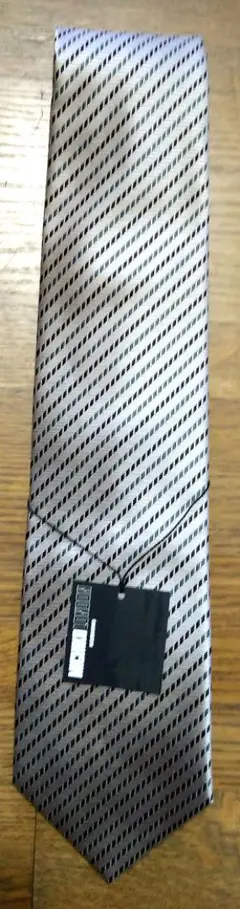 MICHIKO LONDON　シルバー ストライプ ネクタイ　未使用