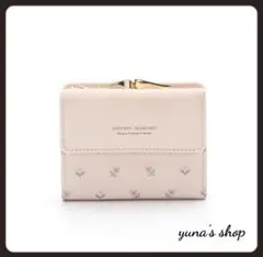 ♥即購入OK♥【ピンク】花柄 折り財布 コンパクトサイズ ミニ財布 がま口