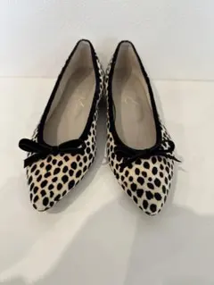 LE TALON ルタロン レオパード バレエシューズ フラット 22.5cm