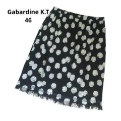 Gabardine✨️/LL/3L/ウエストゴム/水玉/スカート/フリンジのサムネイル