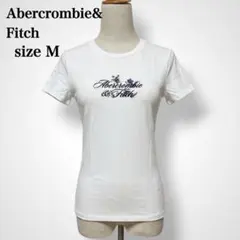 【美品】アバクロンビー&フィッチ ストレッチY2k花柄ロゴプリント Tシャツ