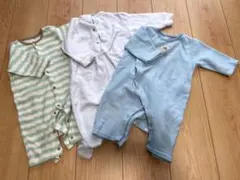 値下げ！！フリース生地　ロンパース3枚セット　カバーオール