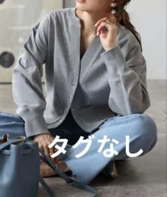 BONJOUR SAGAN ／アップサイクルキーネックスナップカーディガン