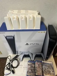 PlayStation 5 本体 + コントローラー2個 + ゲーム3本