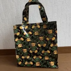 新品未使用　Harrodsクマ柄ビニールトートバッグ　タグ付き