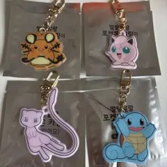 ポケモンタウン アクリル 韓国ガチャ キーホルダー キーリング