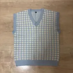 ユナイテッドアローズ 千鳥格子柄 ニットベスト