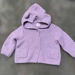 baby GAP フード付きカーディガン 6-12ヶ月 グレー
