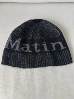 martin kim ニット帽　グレー×ブラック