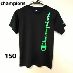 Champion Tシャツ 黒 緑ロゴ