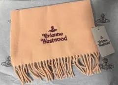 【新品】Vivienne Westwood マフラー ウール　フリンジ付き　ロゴのサムネイル