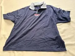 KANGOL ネイビー ジッパーポロシャツ M