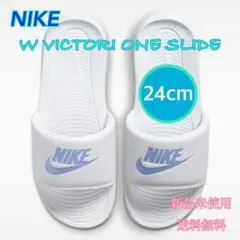 NIKE ナイキ ヴィクトリーワンスライド 24センチ 新品 タグ付き　白青のサムネイル